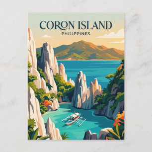 Coron Insel Philippinen Postkarte