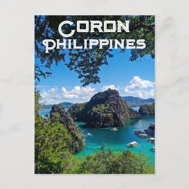 Coron, Philippinen Postkarte (Vorderseite)