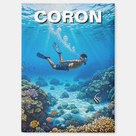 Coron Philippines Diver Magnet