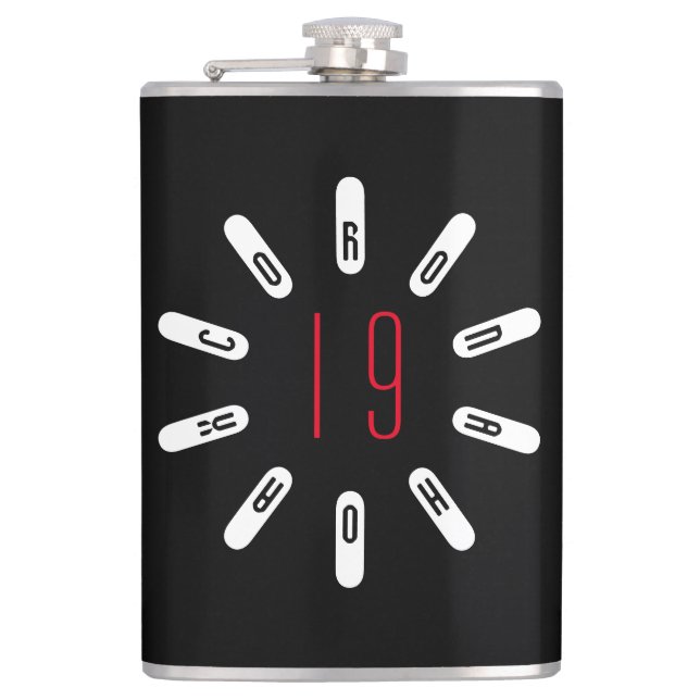CORONA 19 HOAX Taschenflasche Flachmann (Vorderseite)