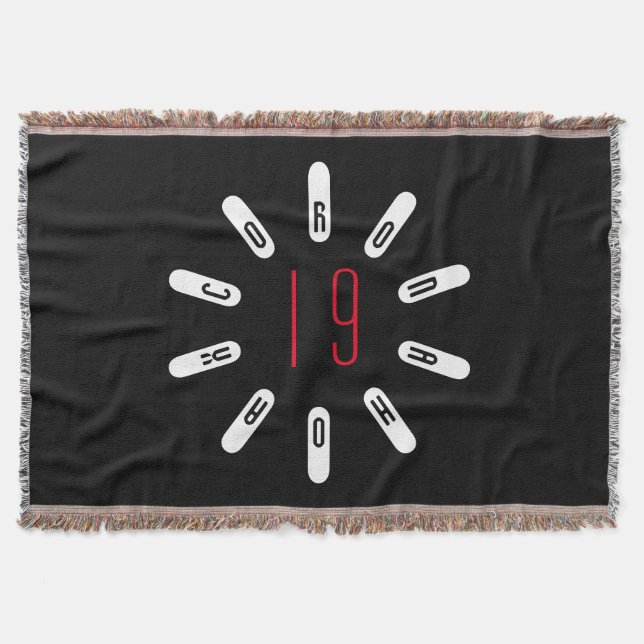 CORONA 19 HOAX Throw Blanket Decke (Vorderseite)