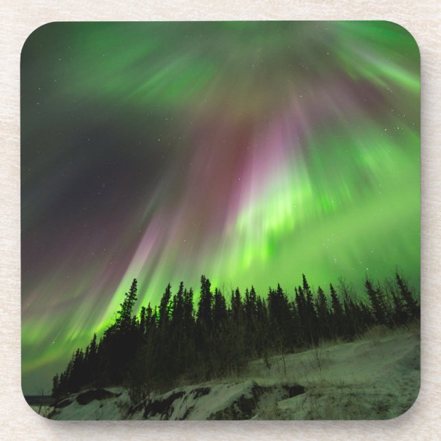 Corona Aurora Getränkeuntersetzer (Vorderseite)