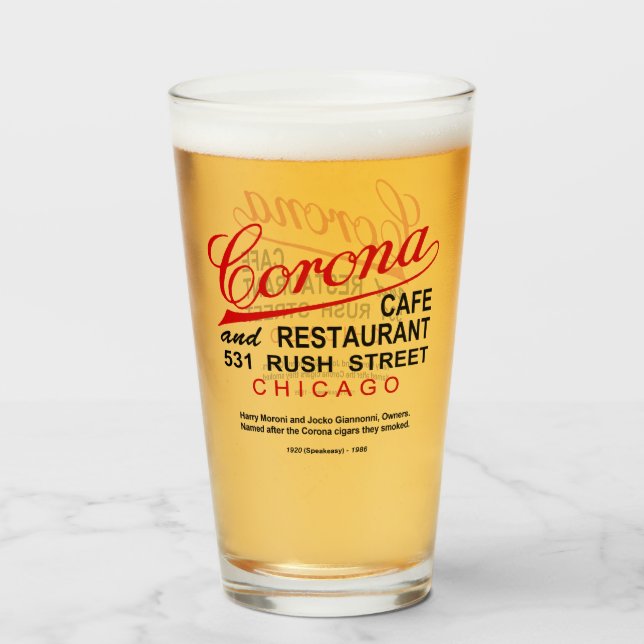 Corona Café and Restaurant, Chicago, IL Glas (Vorne (Gefüllt))