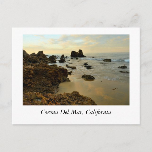 Corona del Mar California Postkarte (Vorderseite)