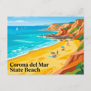 Corona del Mar State Beach Kalifornien Postkarte