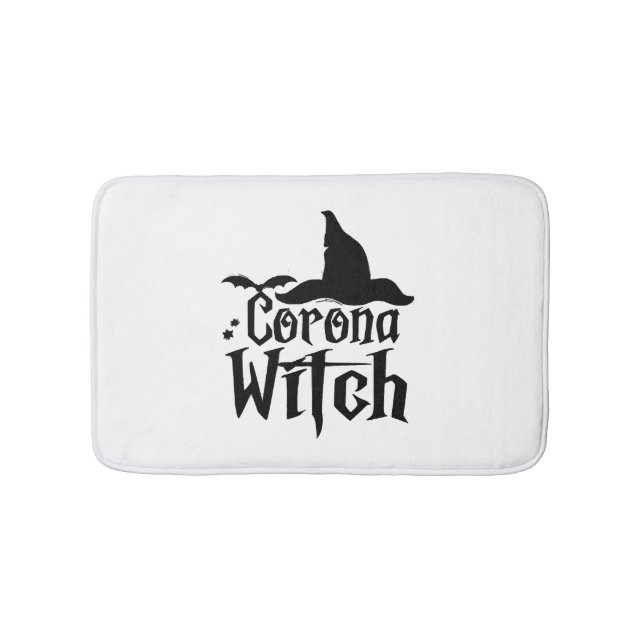 Corona Hexehy Halloween , Funny Halloween , Badematte (Vorderseite)