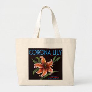 Corona-Lilie Jumbo Stoffbeutel