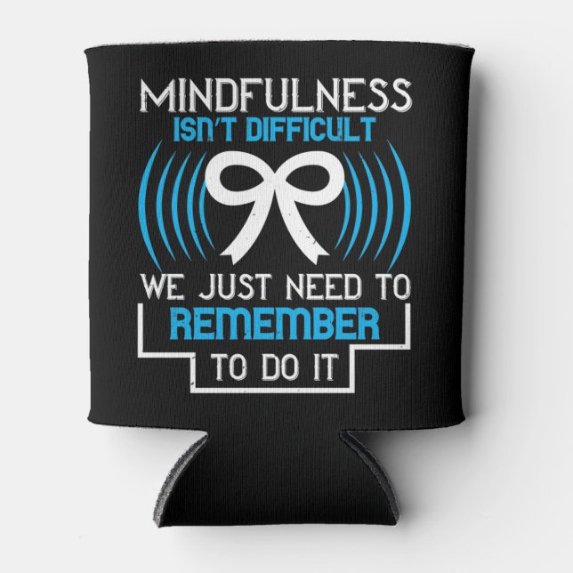 Corona Mindfulness ist nicht schwer Dosenkühler (Vorderseite)