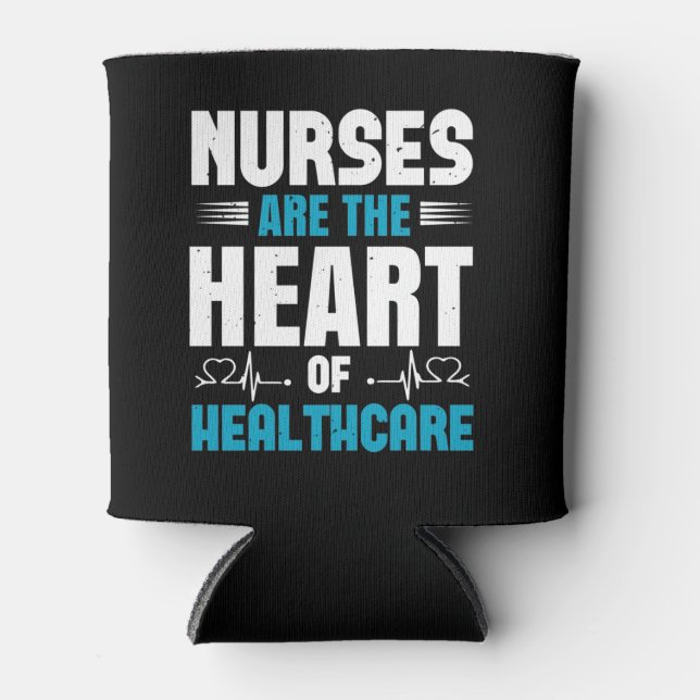 Corona Nurses - Herz der Gesundheitsversorgung Dosenkühler (Vorderseite)
