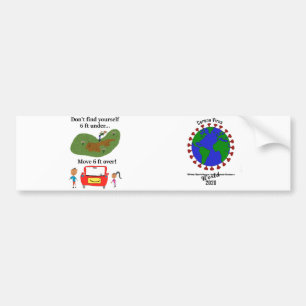 corona virus bumpersticker autoaufkleber