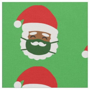 Corona-Virus-Gesichtsmaske schwarzer Weihnachtsman Stoff