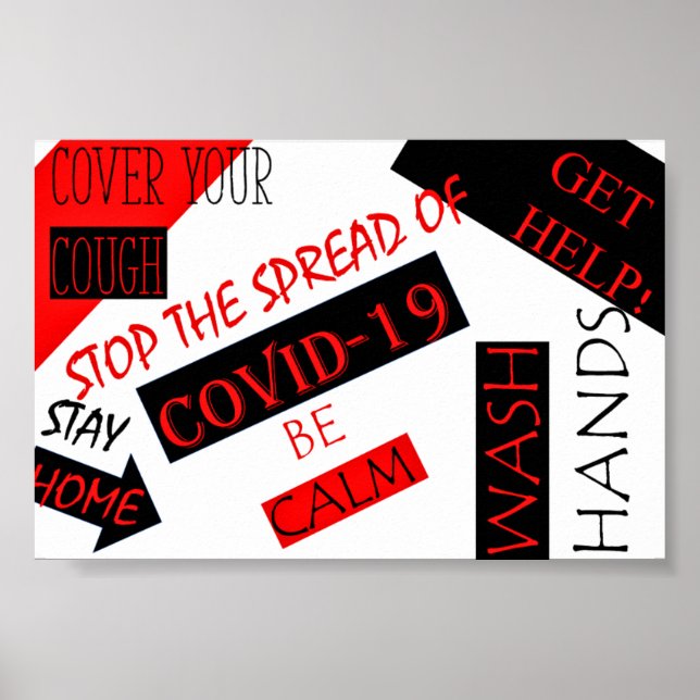 CORONA VIRUS POSTER (Vorne)