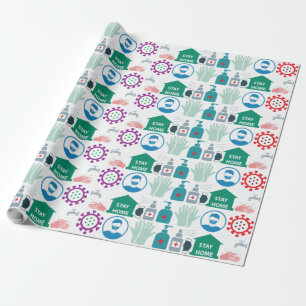 Corona-Virus-Schutz-Verpackungspapier Geschenkpapier