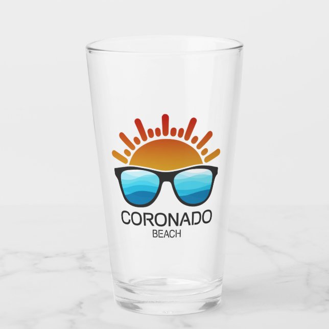 Coronado Beach California Sonnenbrillen Glas (Vorderseite)