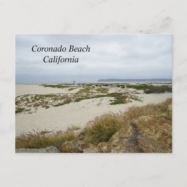 Coronado Beach in Kalifornien Postkarte (Vorderseite)