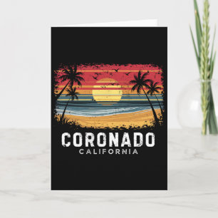 Coronado Beach Kalifornien Surfbrett Strand Karte