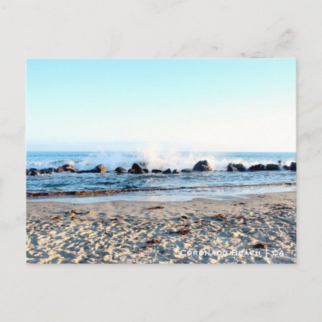 Coronado Beach Postcard | Kalifornien Postkarte (Vorderseite)