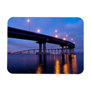 Coronado Bridge in Dusk Magnet