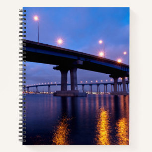 Coronado Bridge in Dusk Notizbuch