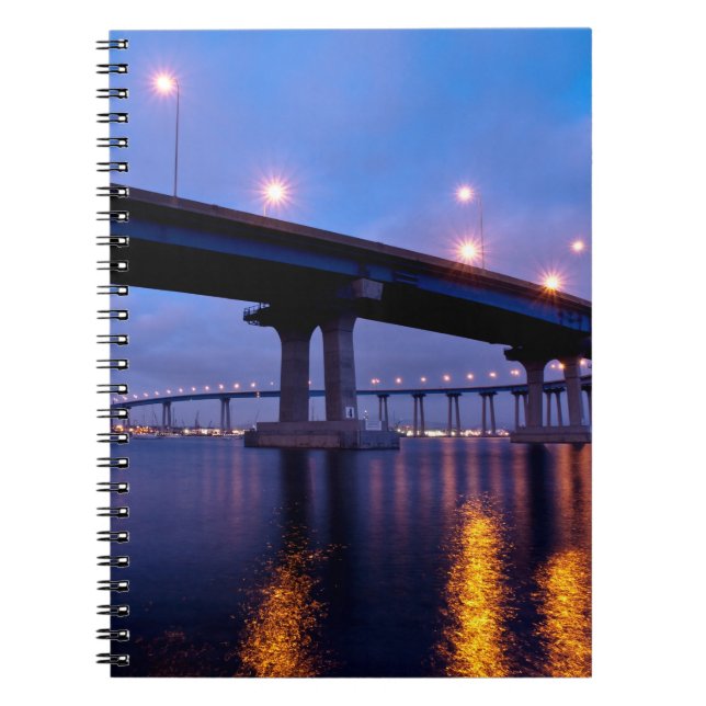 Coronado-Brücke bei Dusk Notizblock (Vorderseite)