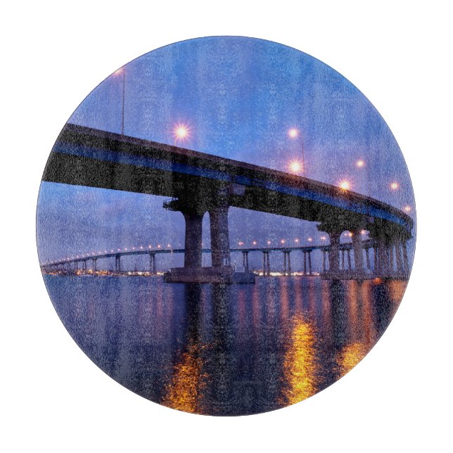 Coronado-Brücke bei Dusk Schneidebrett (Vorderseite)