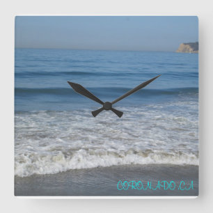CORONADO, CA SQUARE CLOCK QUADRATISCHE WANDUHR