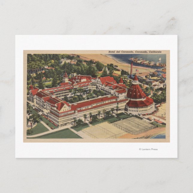 Coronado, CA - Vogelauge im Hotel del Coronado Postkarte (Vorderseite)