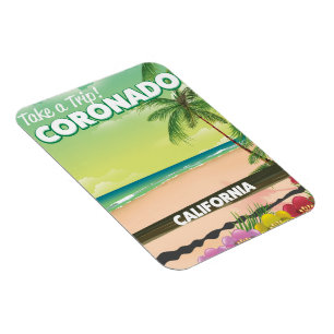 Coronado Kalifornien Strand Reiseplakat Magnet