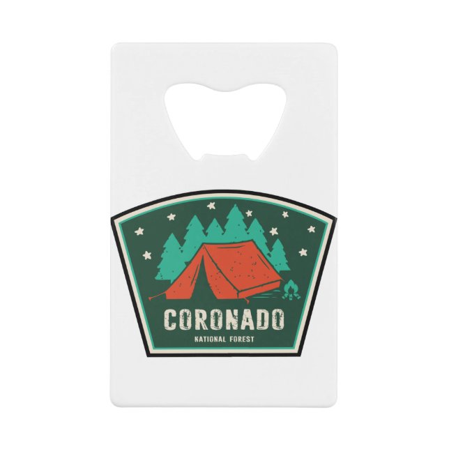 Coronado National Forest Camping Geldbeutel Flaschenöffner (Vorderseite)