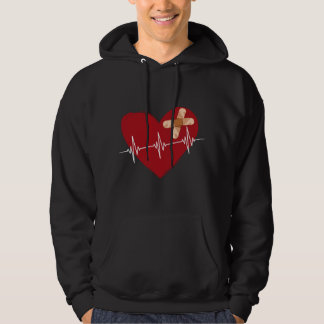 Coronary Diseases Artery Bypass Open Heart Surgery Hoodie