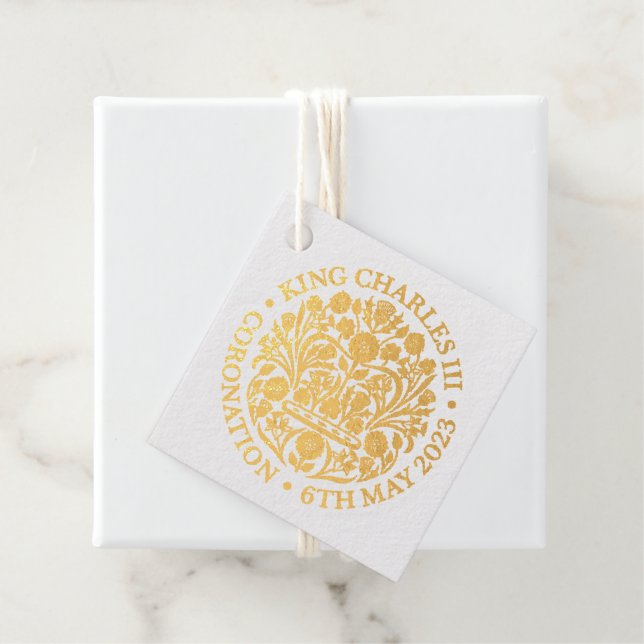 Coronation Emblem King Charles III Geschenkanhänger (Mit Box)