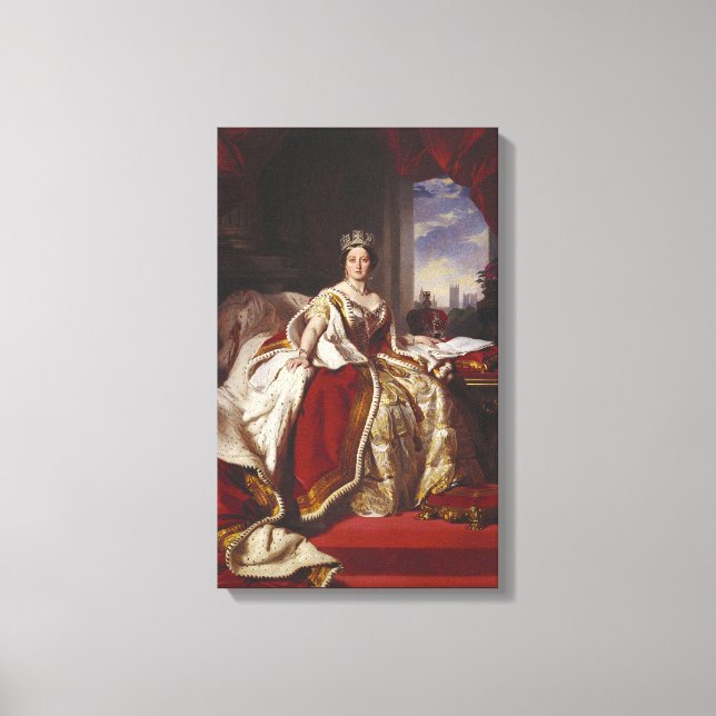 Coronation Portrait of Queen Victoria Leinwanddruck (Vorderseite)