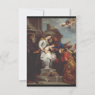 Coronation Saint Rosalia von Anthony van Dyck RSVP Karte
