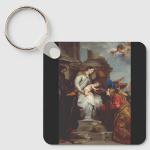 Coronation Saint Rosalia von Anthony van Dyck Schlüsselanhänger