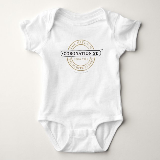 Coronation Street - Logo Baby Strampler (Vorderseite)