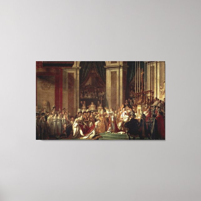 Coronation von Napoleon durch Jacques-Louis David Leinwanddruck (Vorderseite)