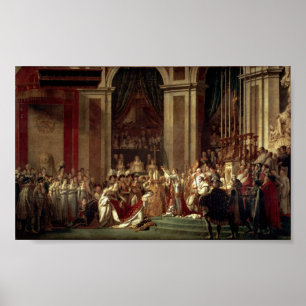 Coronation von Napoleon durch Jacques-Louis David Poster
