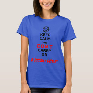 Coronavirus, COVID-19, Bleib ruhig, sozial distanz T-Shirt