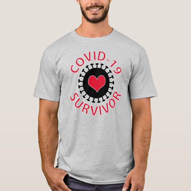Coronavirus Covid-19 Survivor T-Shirt (Vorderseite)