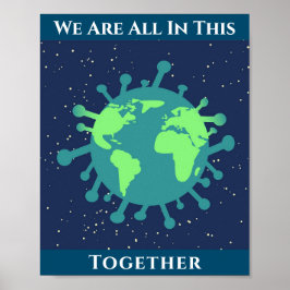 Coronavirus Covid 19 zusammen Poster