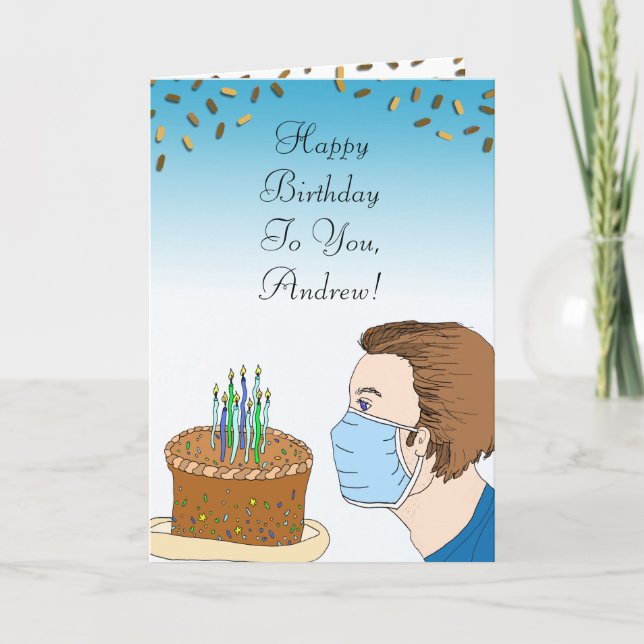 Coronavirus Geburtstagskarte Karte (Vorderseite)