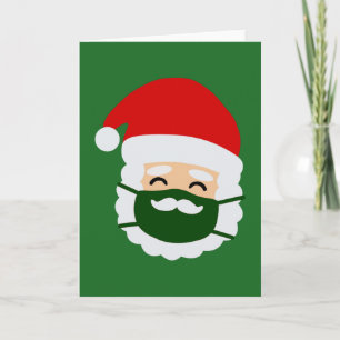 Coronavirus-Gesichtsmaske Santa Weihnachten Einladung