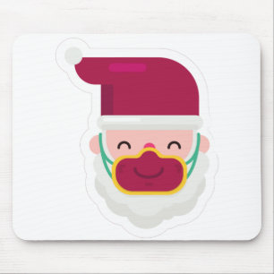 Coronavirus-Gesichtsmaske Santa Weihnachten Mousepad