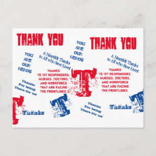 CORONAVIRUS-HELDEN POSTKARTE