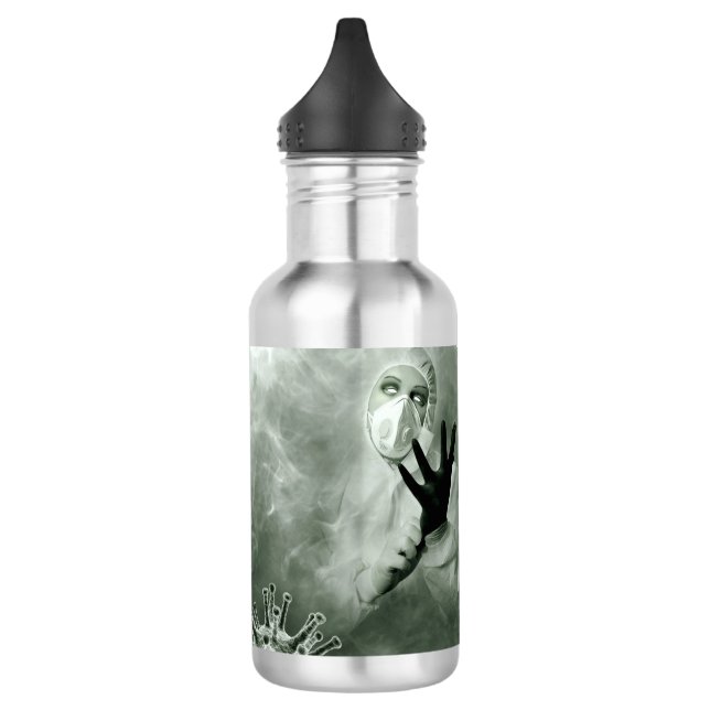 Coronavirus Nurse Edelstahlflasche (Links)