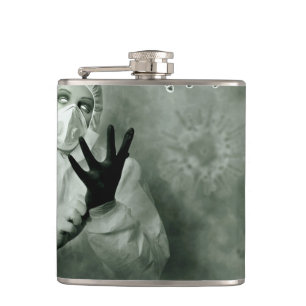 Coronavirus Nurse Flachmann