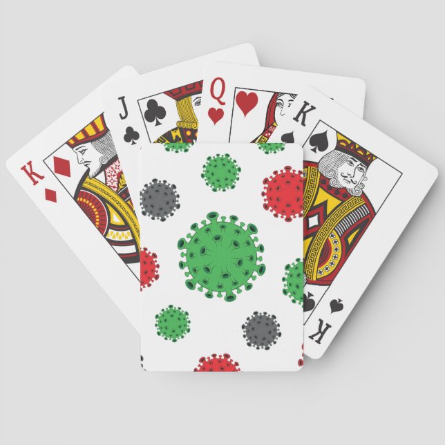 CoronaVirus Playing Cards Covid19 Design-Muster Spielkarten (Rückseite)