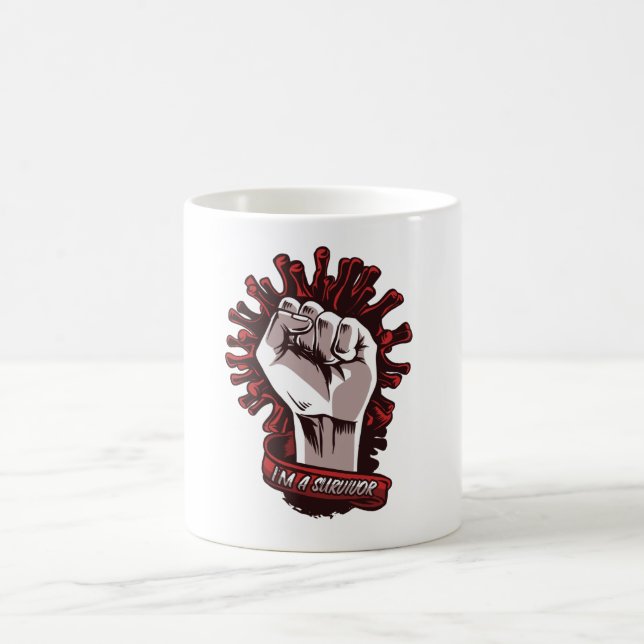 Coronavirus Survivor Kaffeetasse (Mittel)