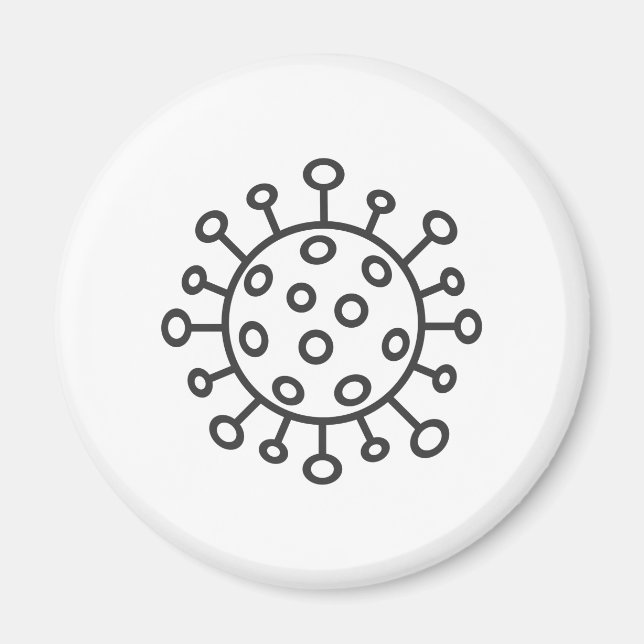 Coronavirus-Symbolmagnet Magnet (Vorne)