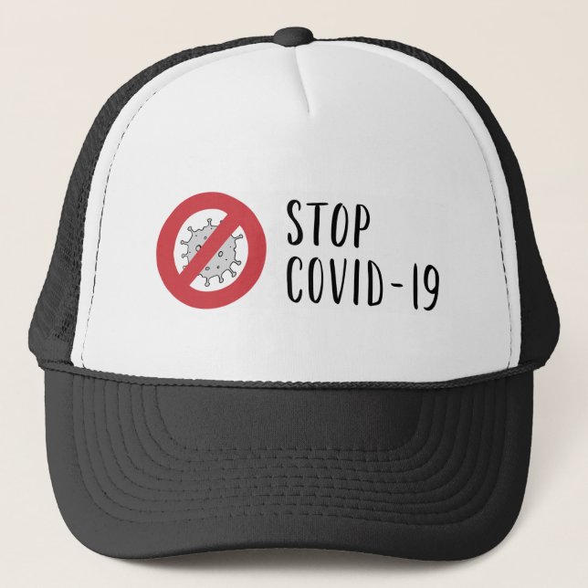 Coronavirus Trucker Hat Truckerkappe (Vorderseite)